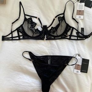 NWT BLUEBELLA sheer mesh lingerie set